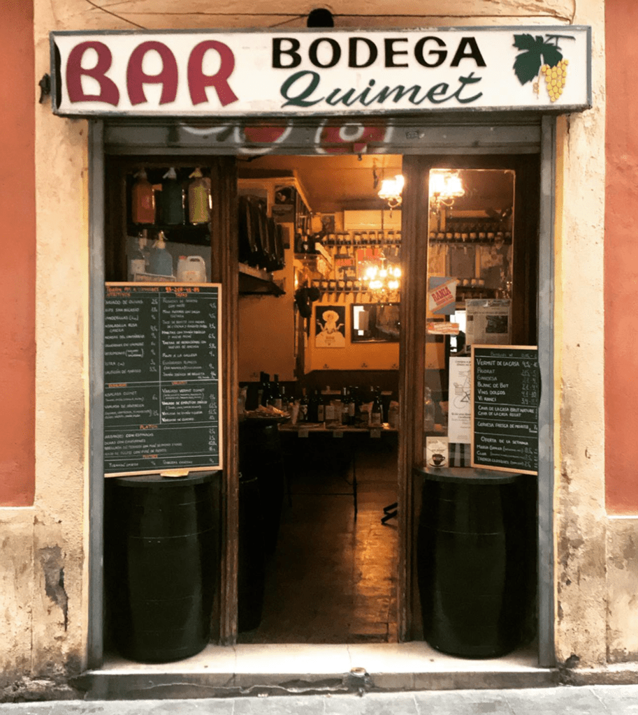 Photo of Bar Bodega Quimet, a classic tapas bar and vermuteria located in the Gracia neighbhood of barcelona